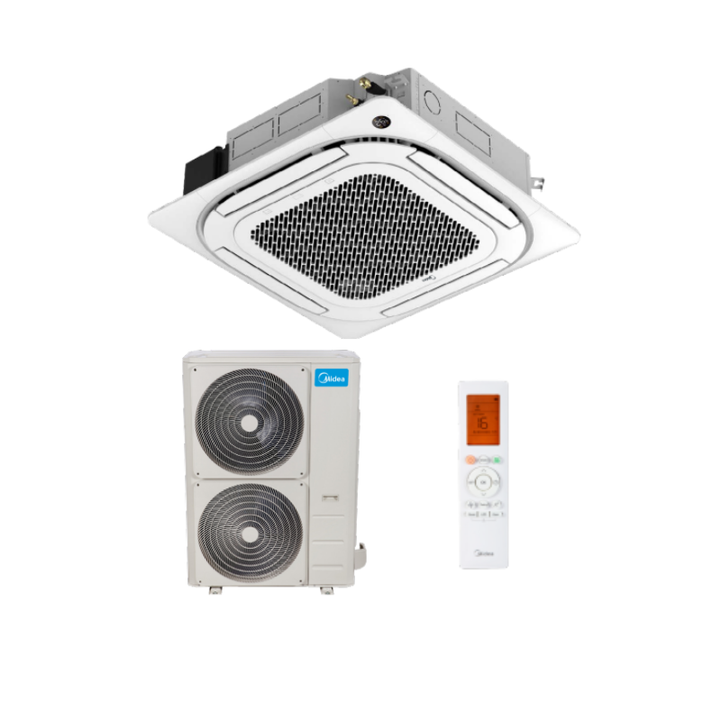 Climatiseur Midea Cassette Inverter MCD1/MOE30U-55H 800x800 tri-380 16 kW 55000 Btu/h