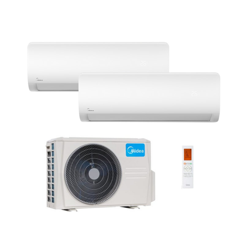 Climatiseur Bi-Split Midea M2OE-18HFN8-Q 5 KW 2 x 9000 Btu/h