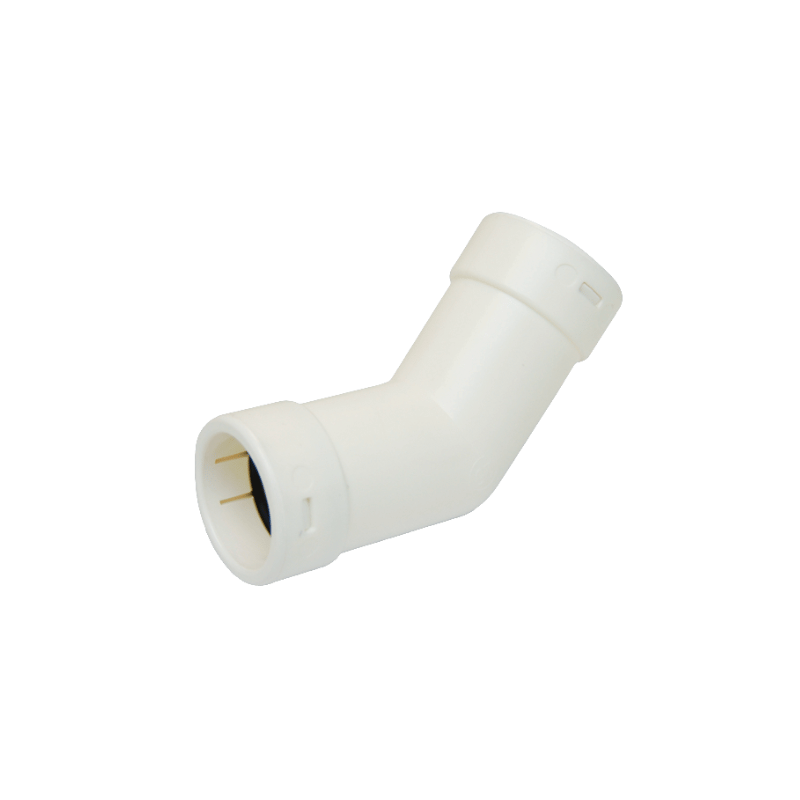 COUDE PVC 45° D-25 BLANC CE/RPD25-C45