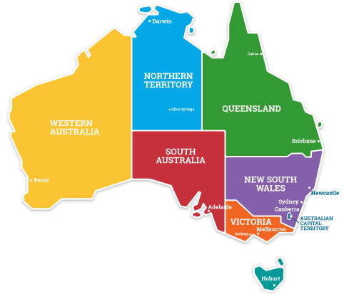 carte des universités australiennes