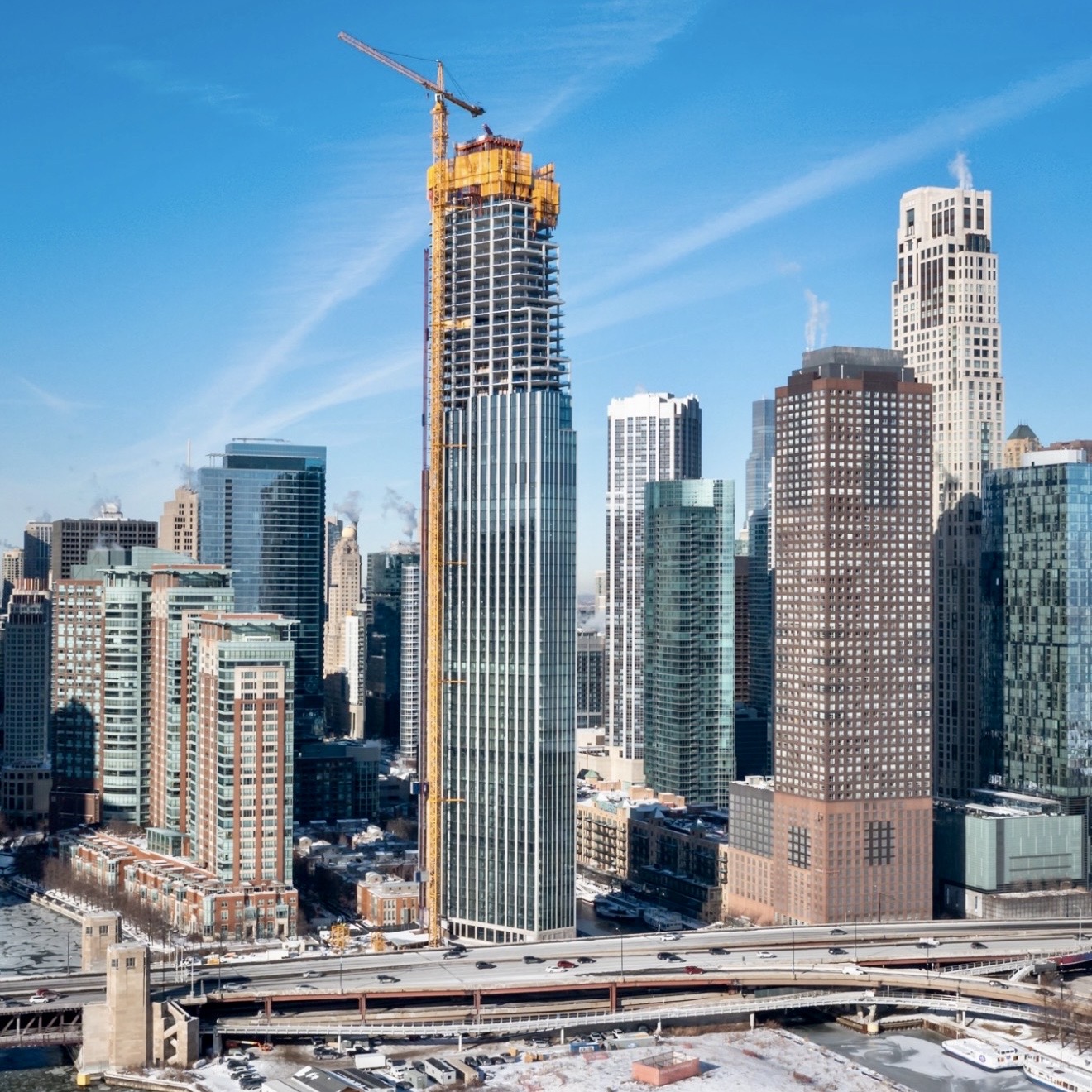 Photo representing the 'Chicago's 400 Lake Shore makes its mark on the skyline' article