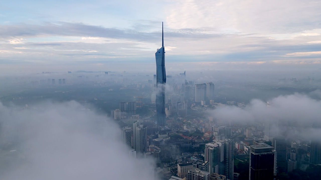 Construction of the second tallest skyscraper in the world