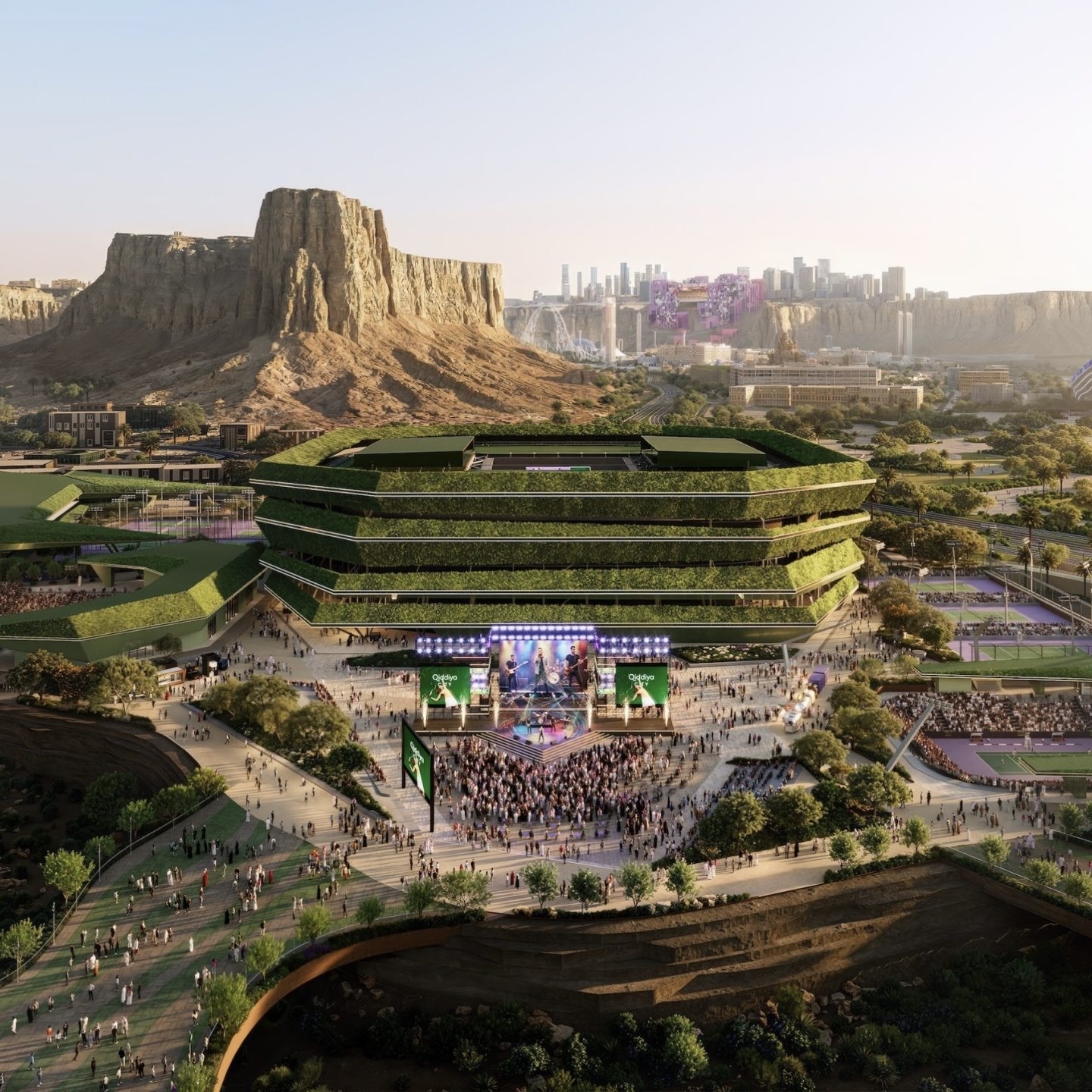 Photo representing the 'Saudi Arabia plans 30 court National Tennis Centre' article
