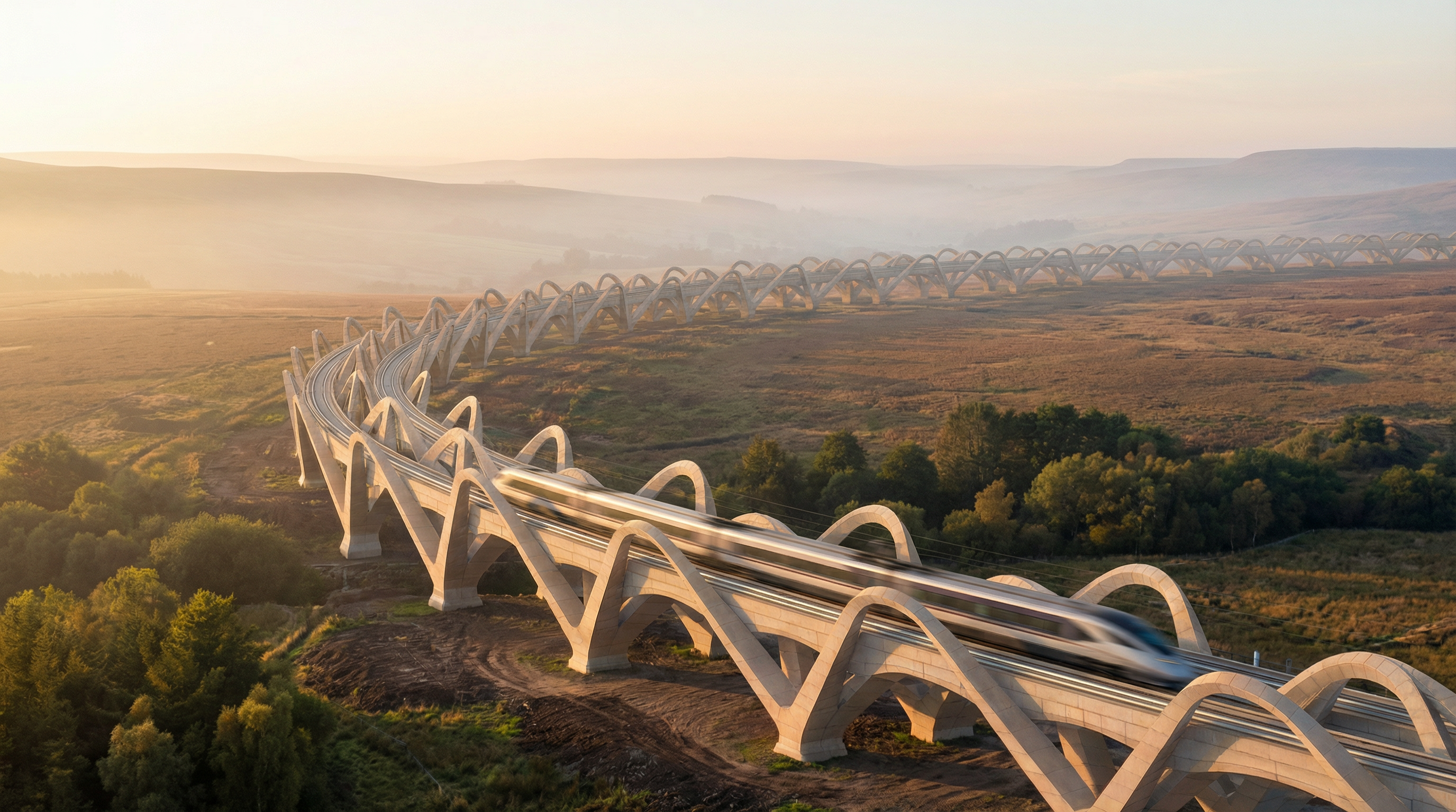 Photo showcasing the This high-speed rail loop would connect British and Irish cities article