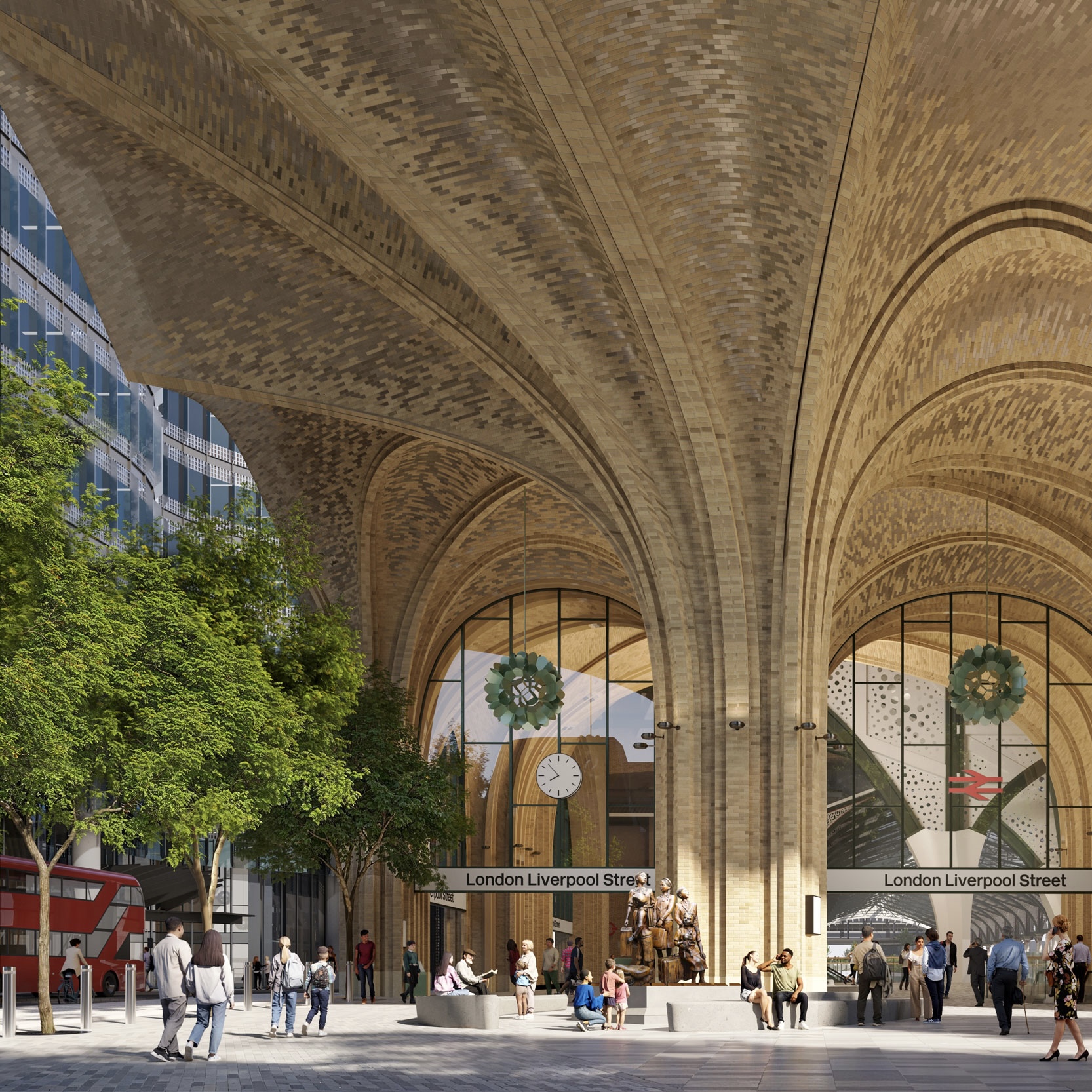 Photo representing the 'Revised plans for London's Liverpool Street Station' article