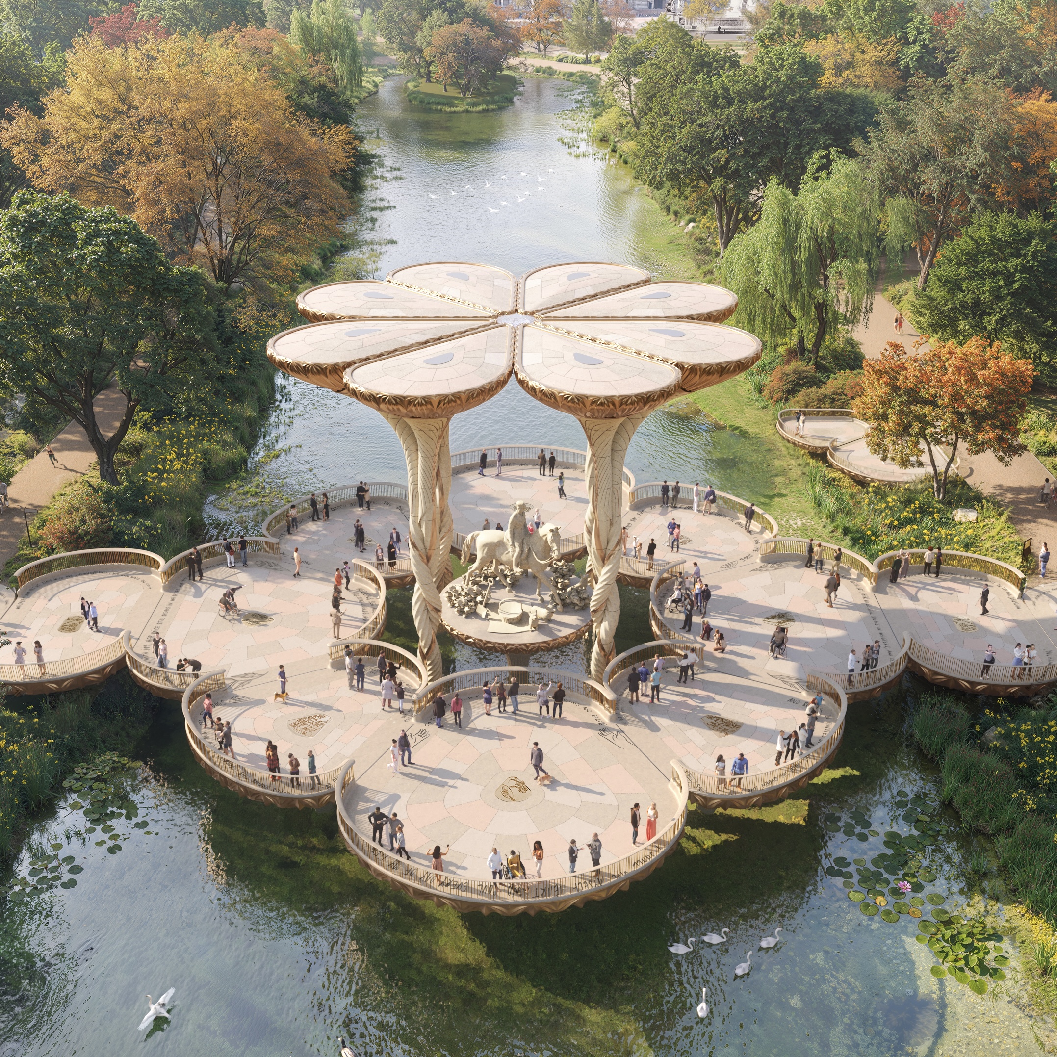 Photo representing the 'Five designs shortlisted for Queen Elizabeth II Memorial' article