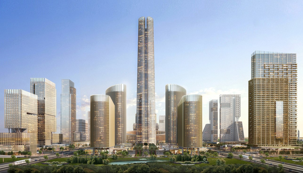 Africa's 385-metre super tower is now 70 percent complete