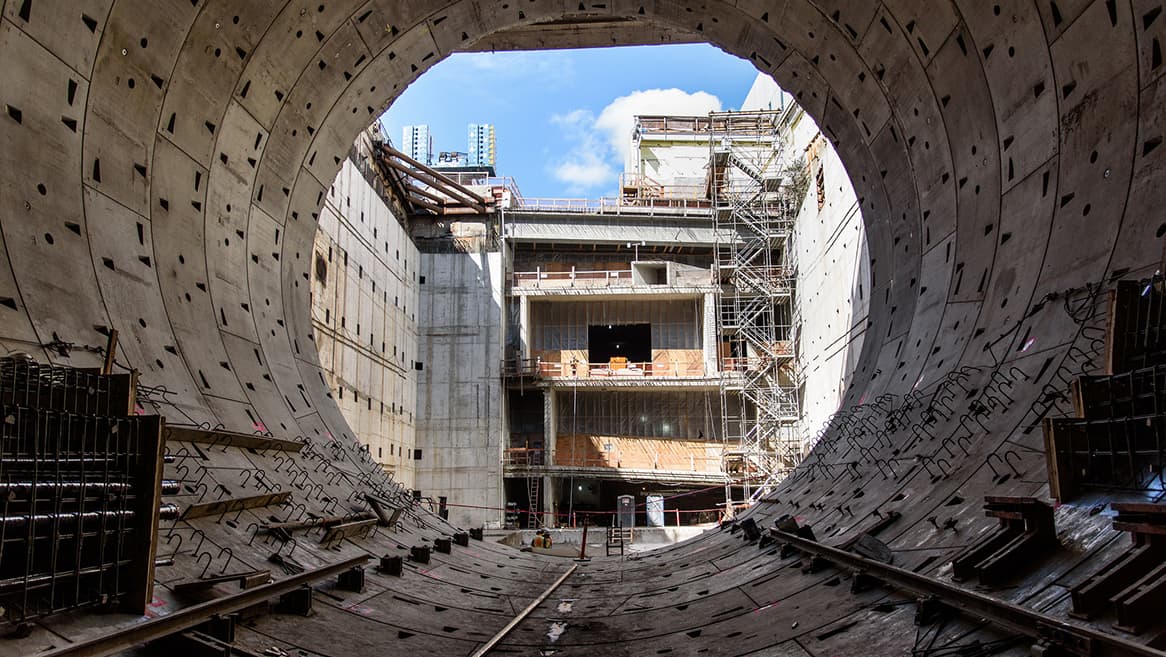 Fly through seattle s new double decker tunnel