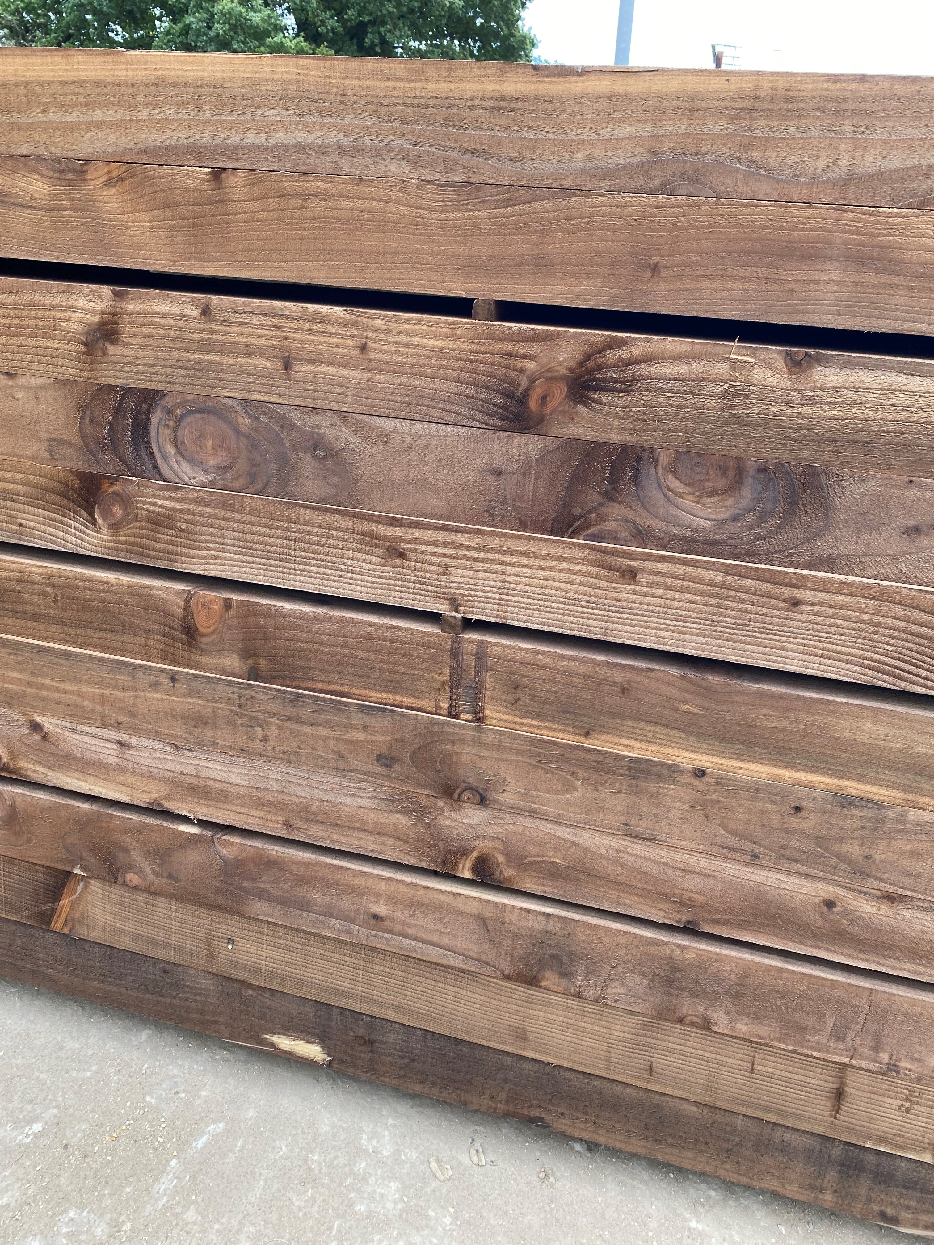 Brown Softwood Sleepers 