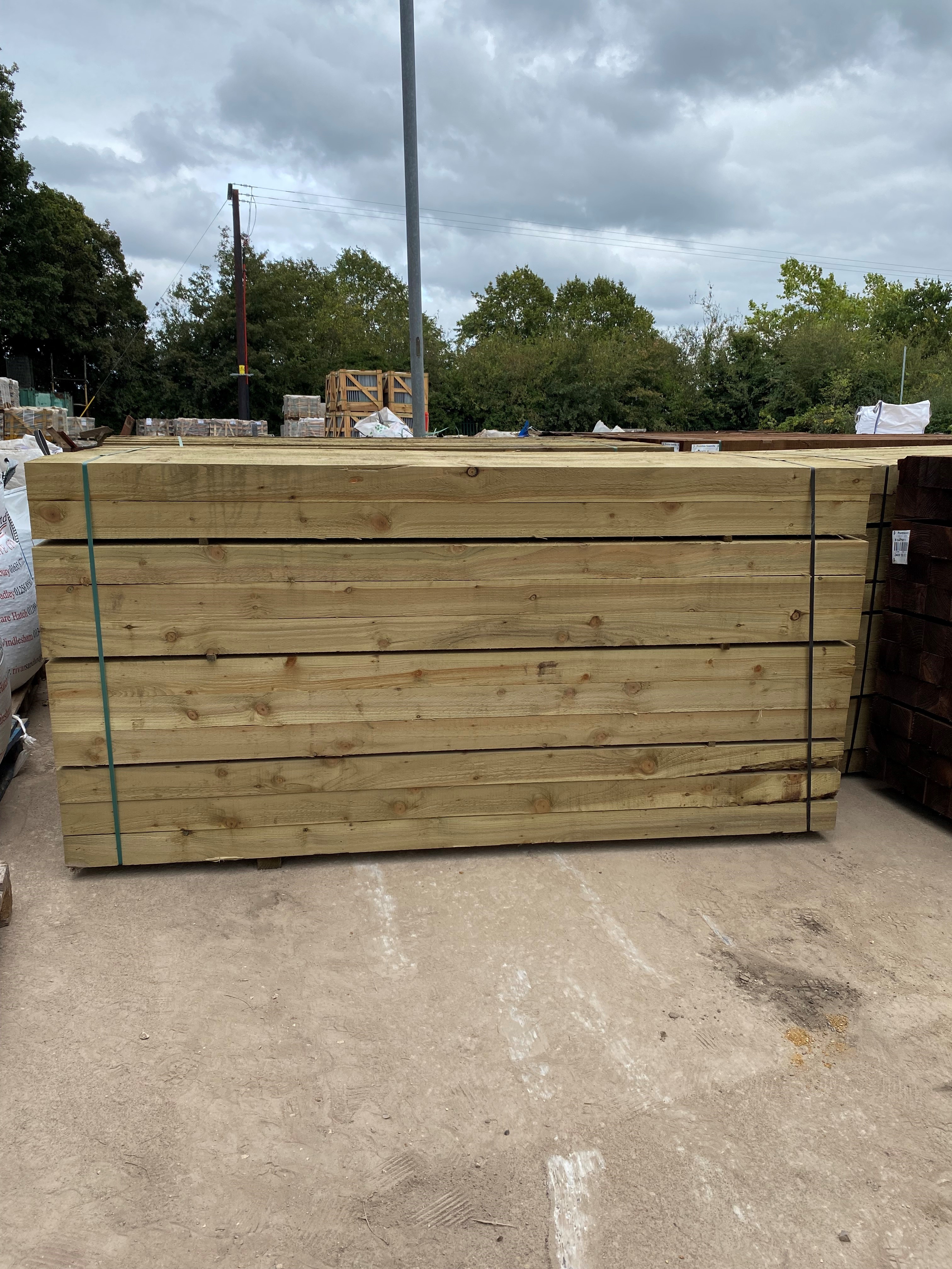 Green Softwood Sleepers