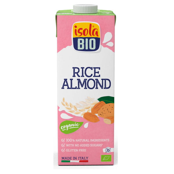 Isola Bio Organic Rice and Almond Drink (gluten free) 1 Litre and 250ml