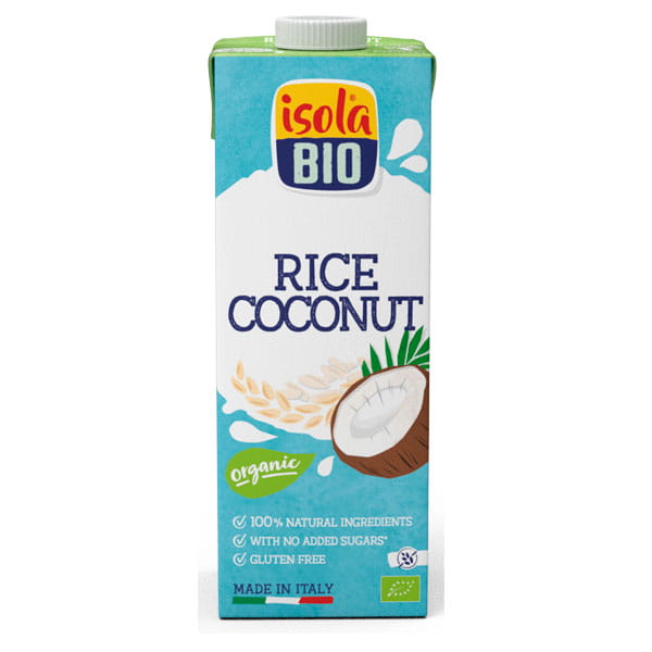 Isola Bio Organic Rice and Coconut Drink (gluten free) 1 Litre and 250ml