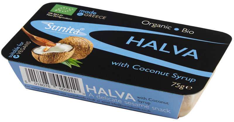 Sunita Fine Foods Organic Halva with Coconut Syrup