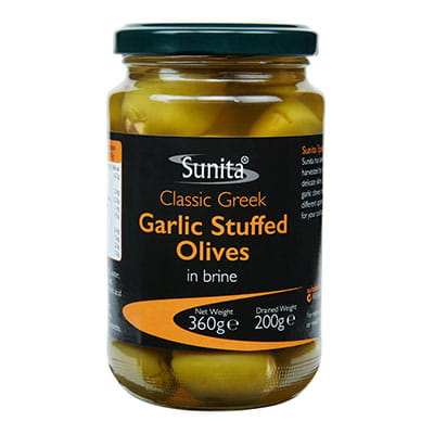 Sunita Fine Foods Garlic Stuffed Olives