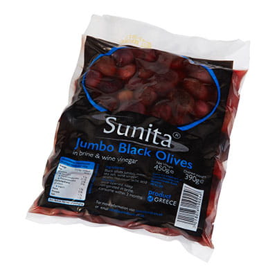 Sunita Fine Foods Jumbo Black Olives