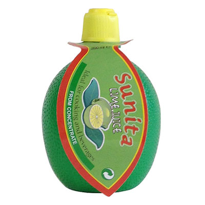 Sunita Fine Foods Lime Juice 200 ml Squeezy Bottle