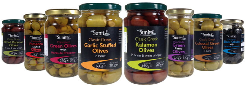 Sunita Fine Foods Range of Speciality Olives