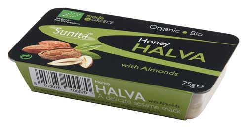 Sunita Fine Foods Organic Honey Halva with Almonds