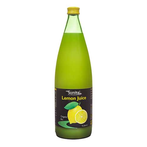 Sunita Fine Foods Organic Lemon Juice 1 Litre Bottle 