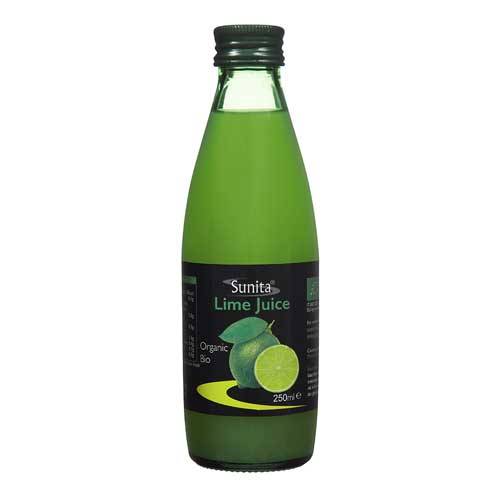Sunita Fine Foods Organic Lime Juice 250 ml Bottle
