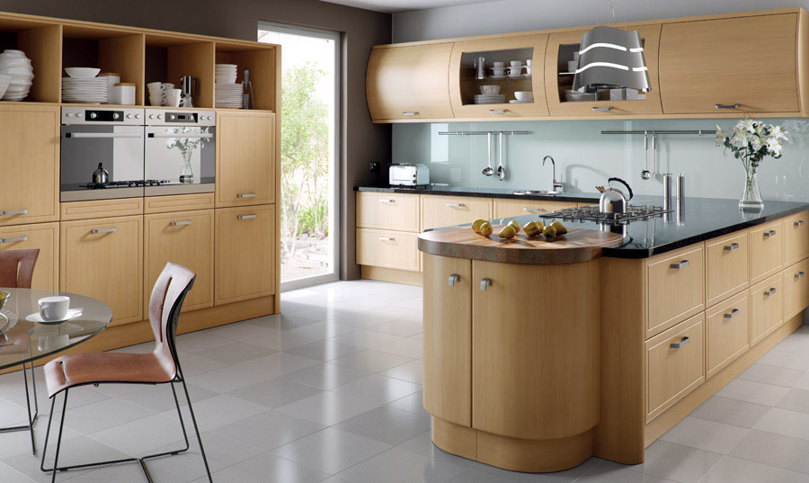 Bella Natural Oak Euroline Kitchen