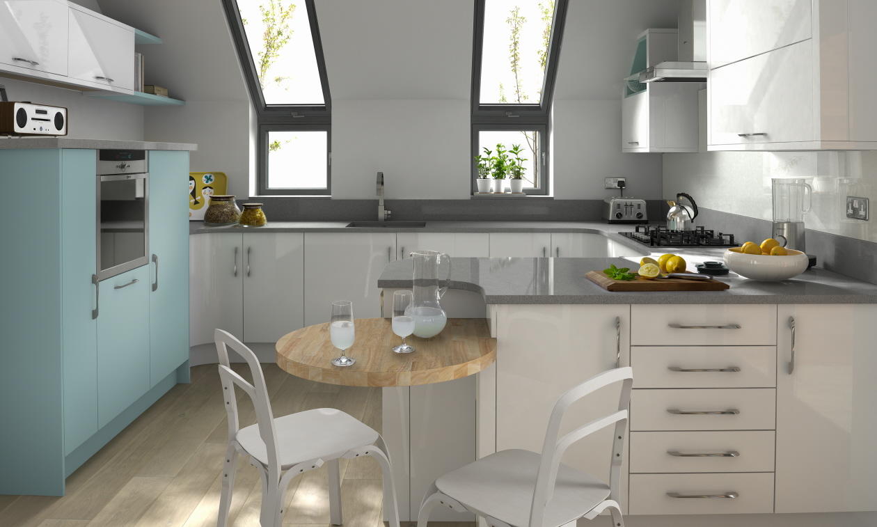 Second Nature Porter White Kitchen