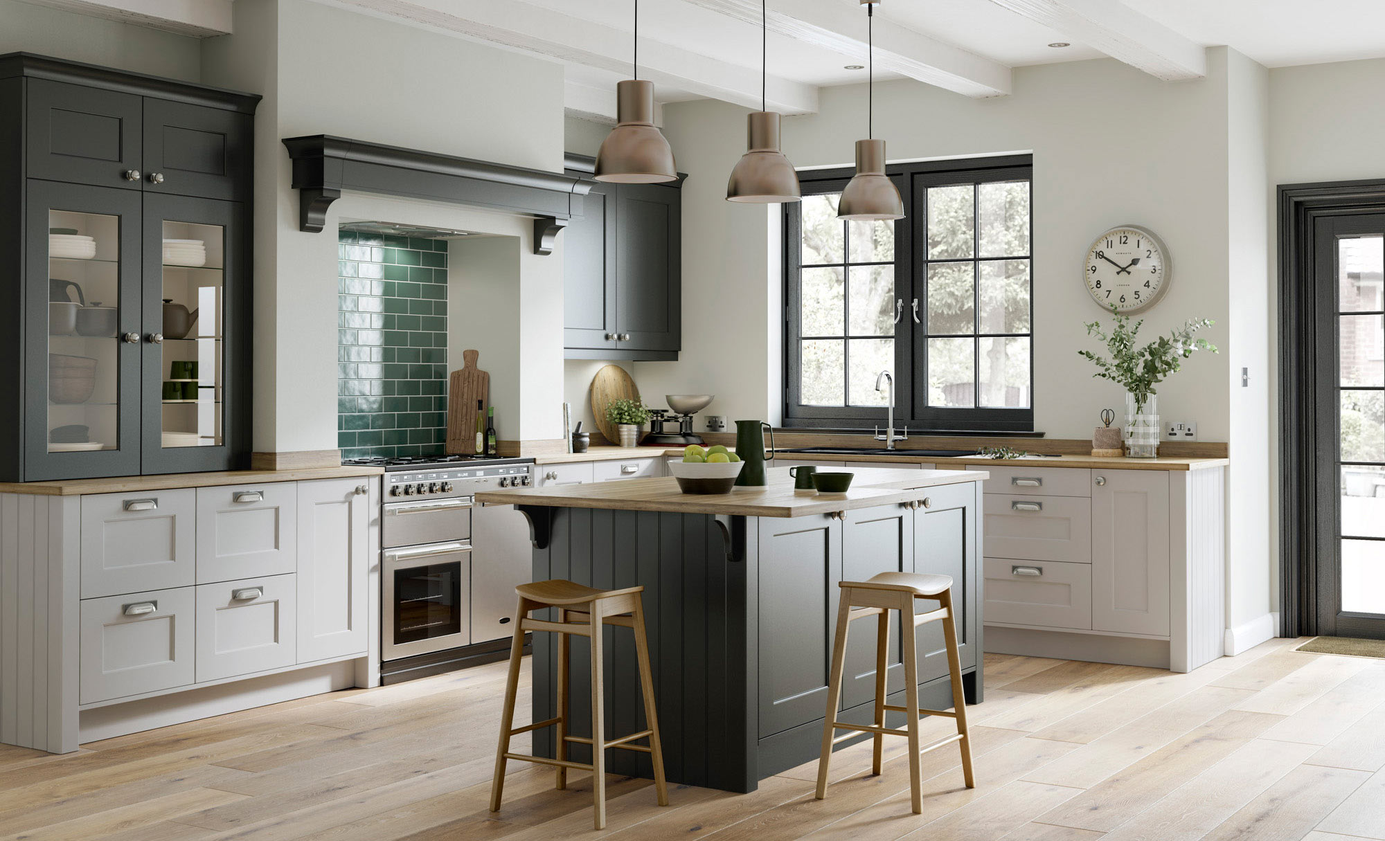 Uform Florence Graphite & Light Grey  Kitchen