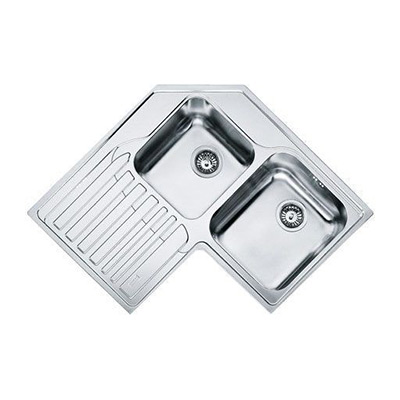 Franke Studio 2.0 Bowl Corner Sink & LH Drainer, 830 x 830mm