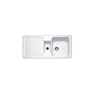 Franke V&B 1.5 Bowl Ceramic Sink & LH Drainer, 1000 x 510mm
