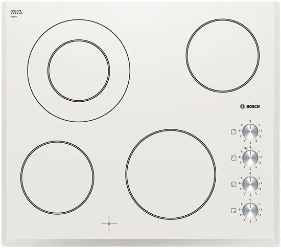 Bosch Serie 2 60cm QuickTherm Ceramic Hob, Bevelled Edges