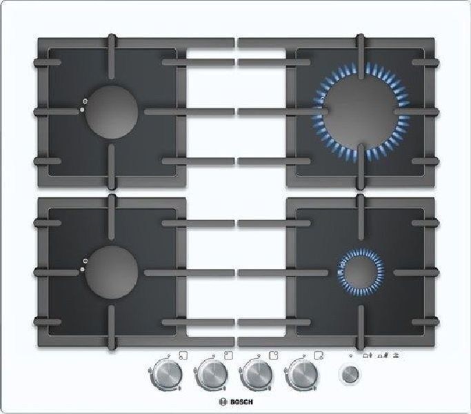Bosch Exxcel 60cm Gas Hob, Tempered Glass