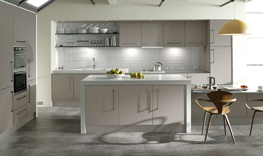 Zurfiz Ultramatt Metallic Cashmere Kitchen