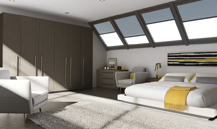 Bella Opengrain Dark Grey Venice Bedroom