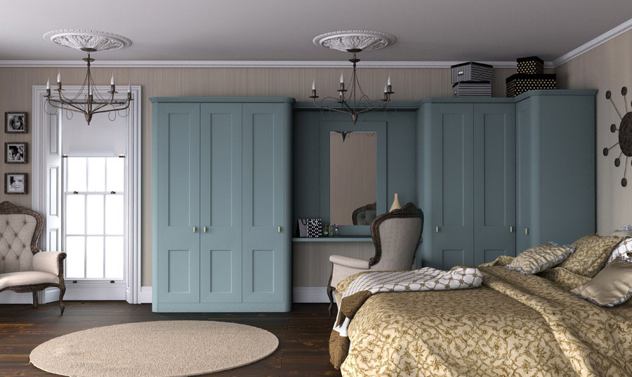 Bella Cambridge Tropez Blue Paintable Bedroom