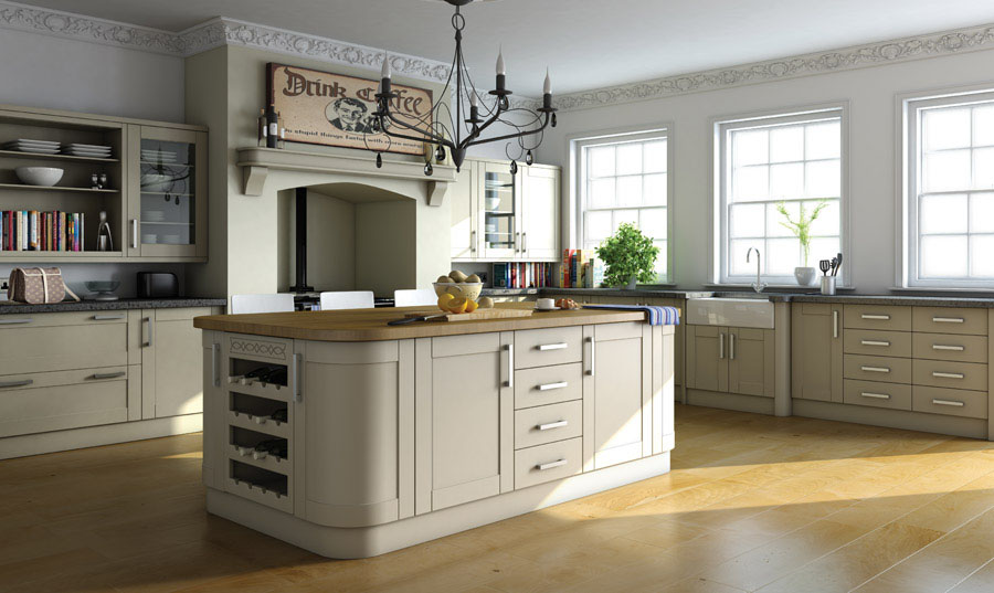 Bella Paintable Kitchen Cabinets White Lead Deep Shaker