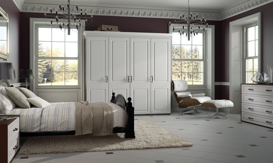 Bella Satin White York Bedroom