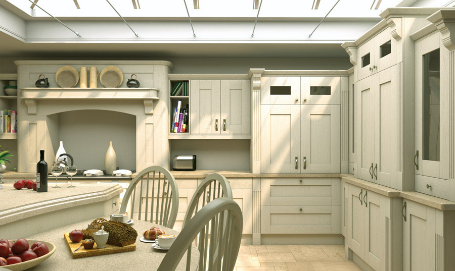 Pronto Oakgrain Cream Wilton Kitchen