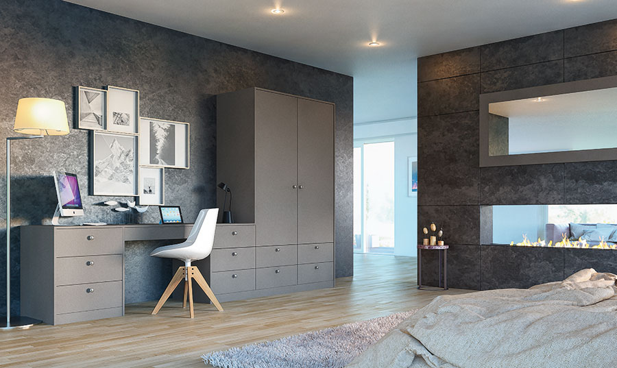 Zurfiz Ultramatt Metallic Basalt Home Office