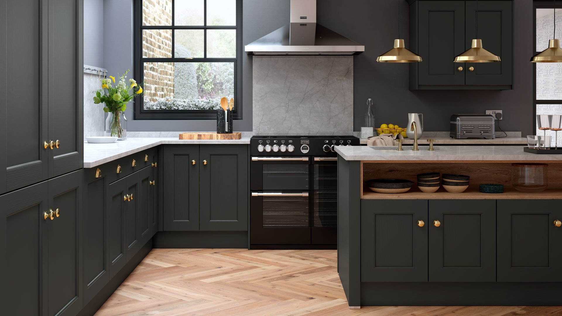 Multiwood Allestree Beaded Kitchen