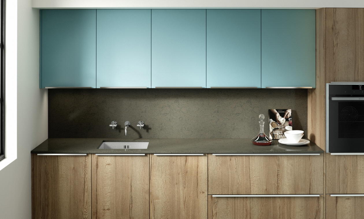 Second Nature Feature Chalk Blue Kitchen