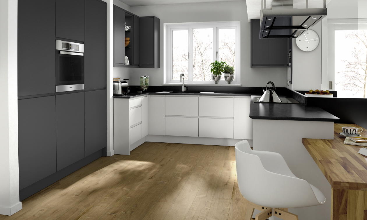 Second Nature Remo Graphite Kitchen