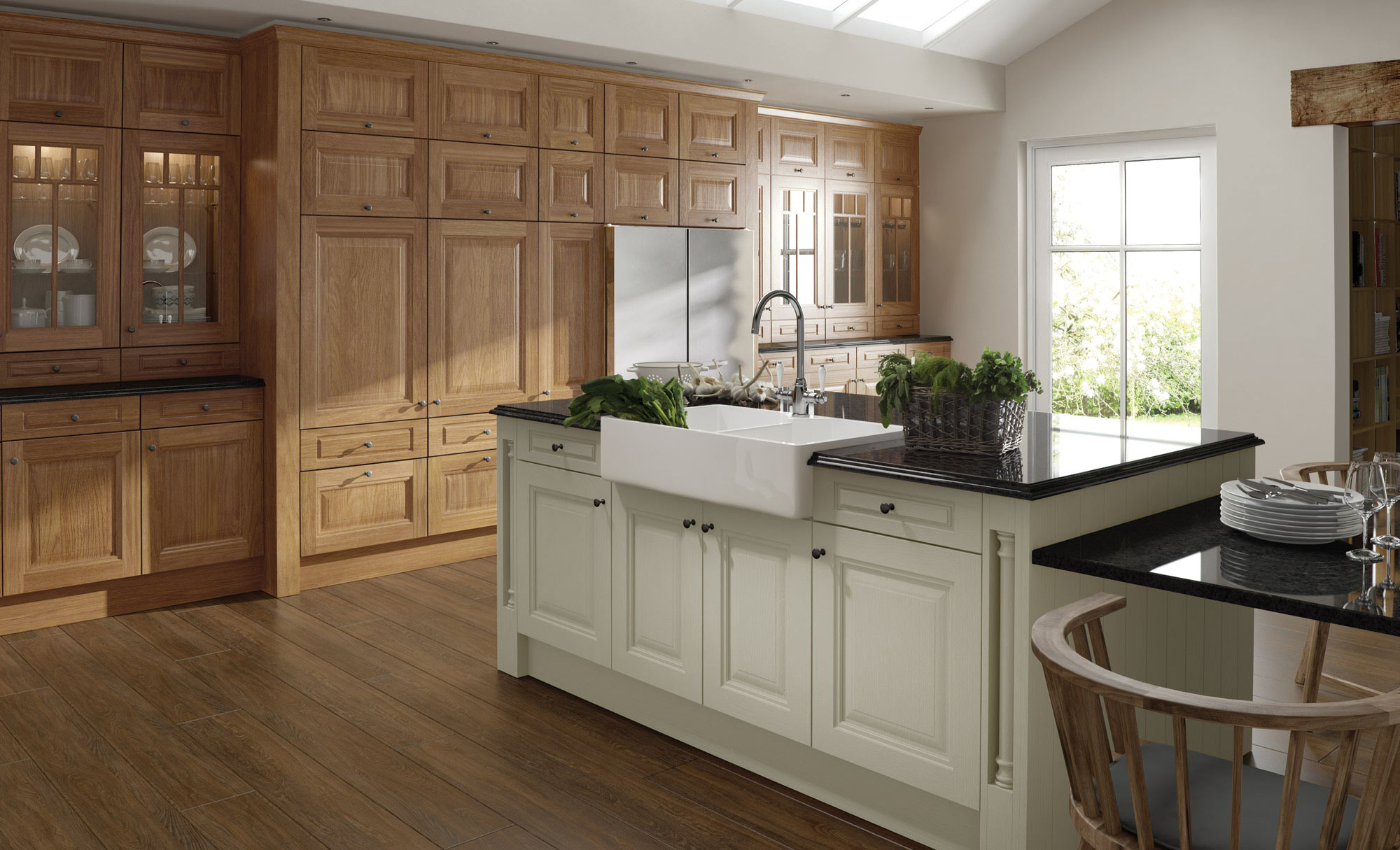 Uform Jefferson Oak & Ivory Kitchen