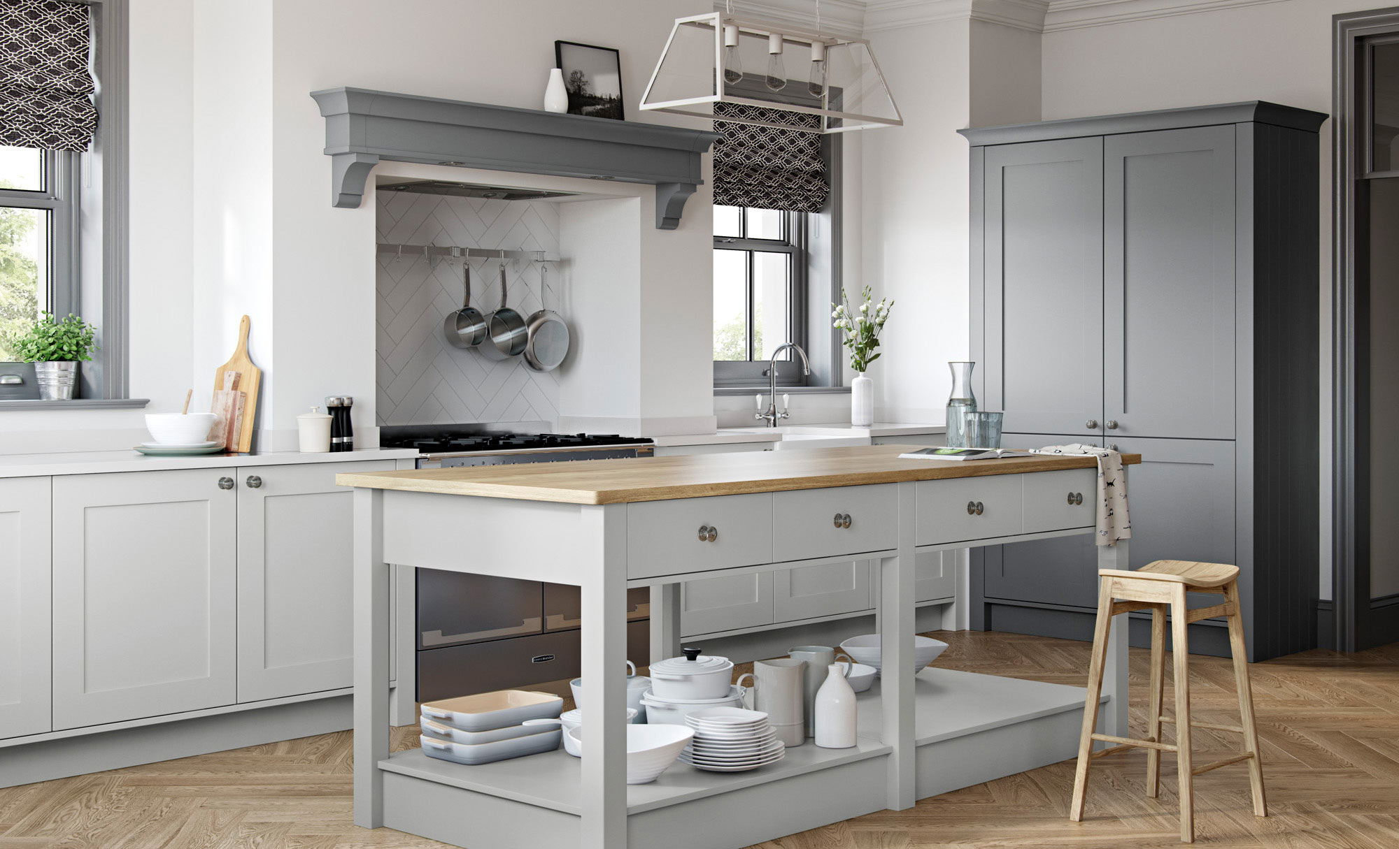 Uform Georgia Light Grey & Dust Grey  Kitchen