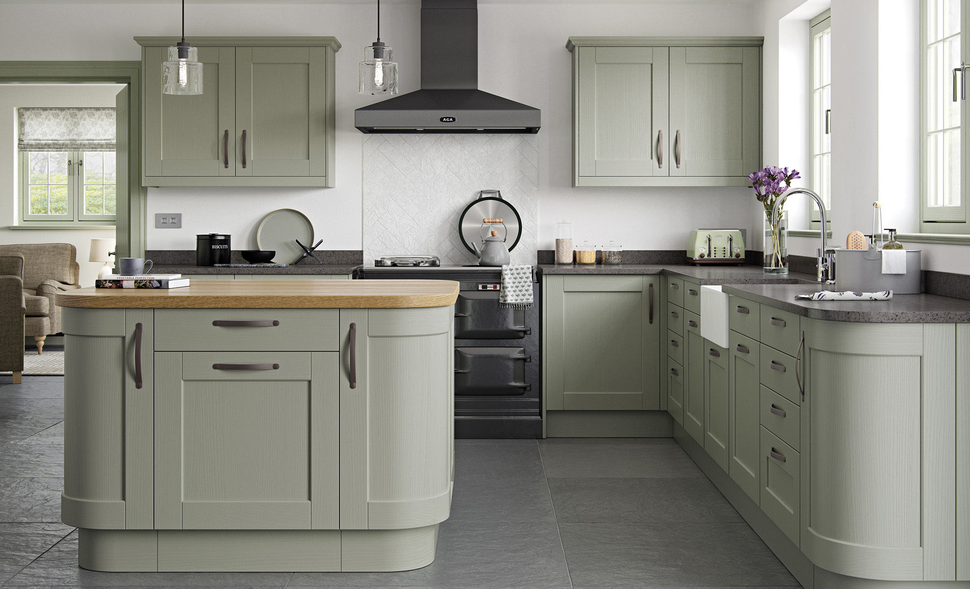 Uform Kensington Sage Green  Kitchen