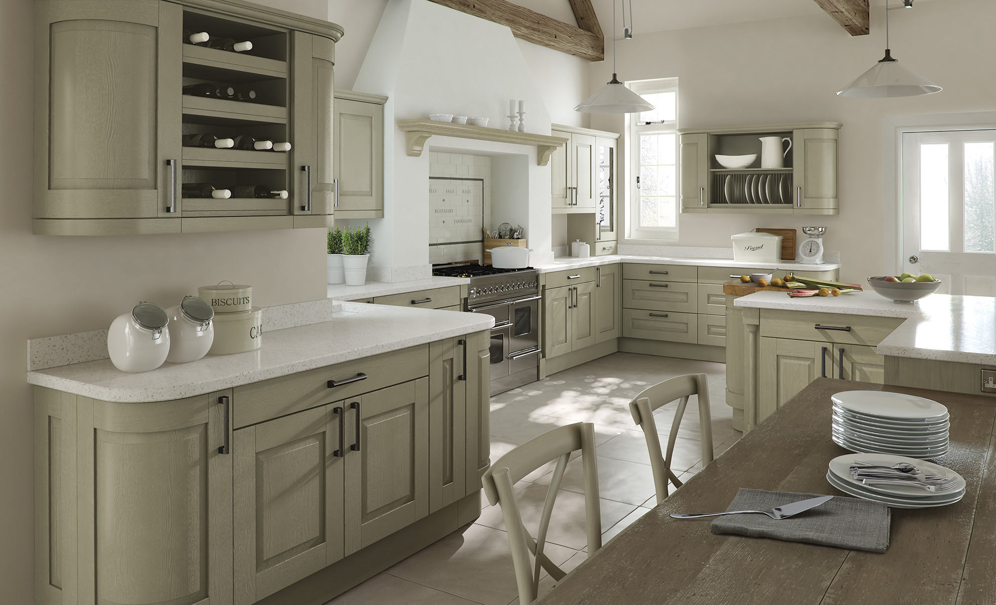 Uform Windsor Classic Sage Green Kitchen