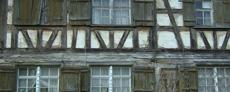 Picture of an Old Building with Timber