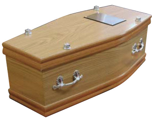 C05 Oak Effect Coffin