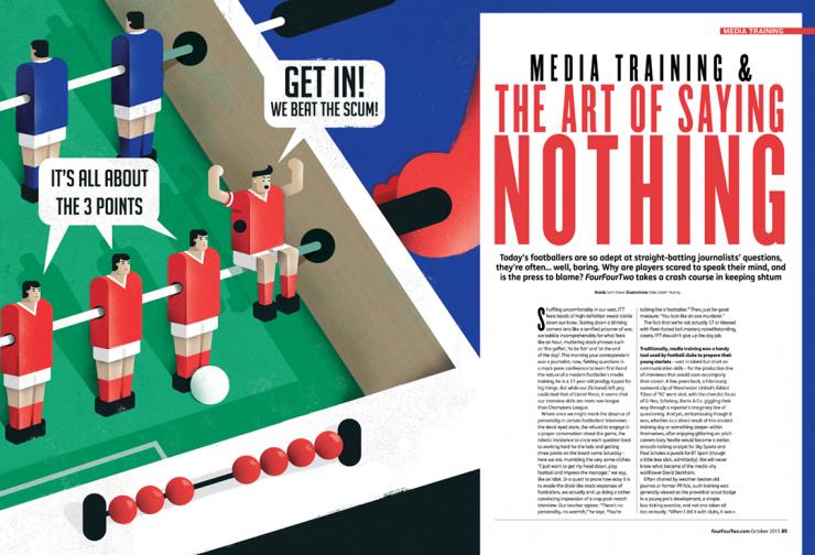 Footballer Media Training Feature in FourFourTwo