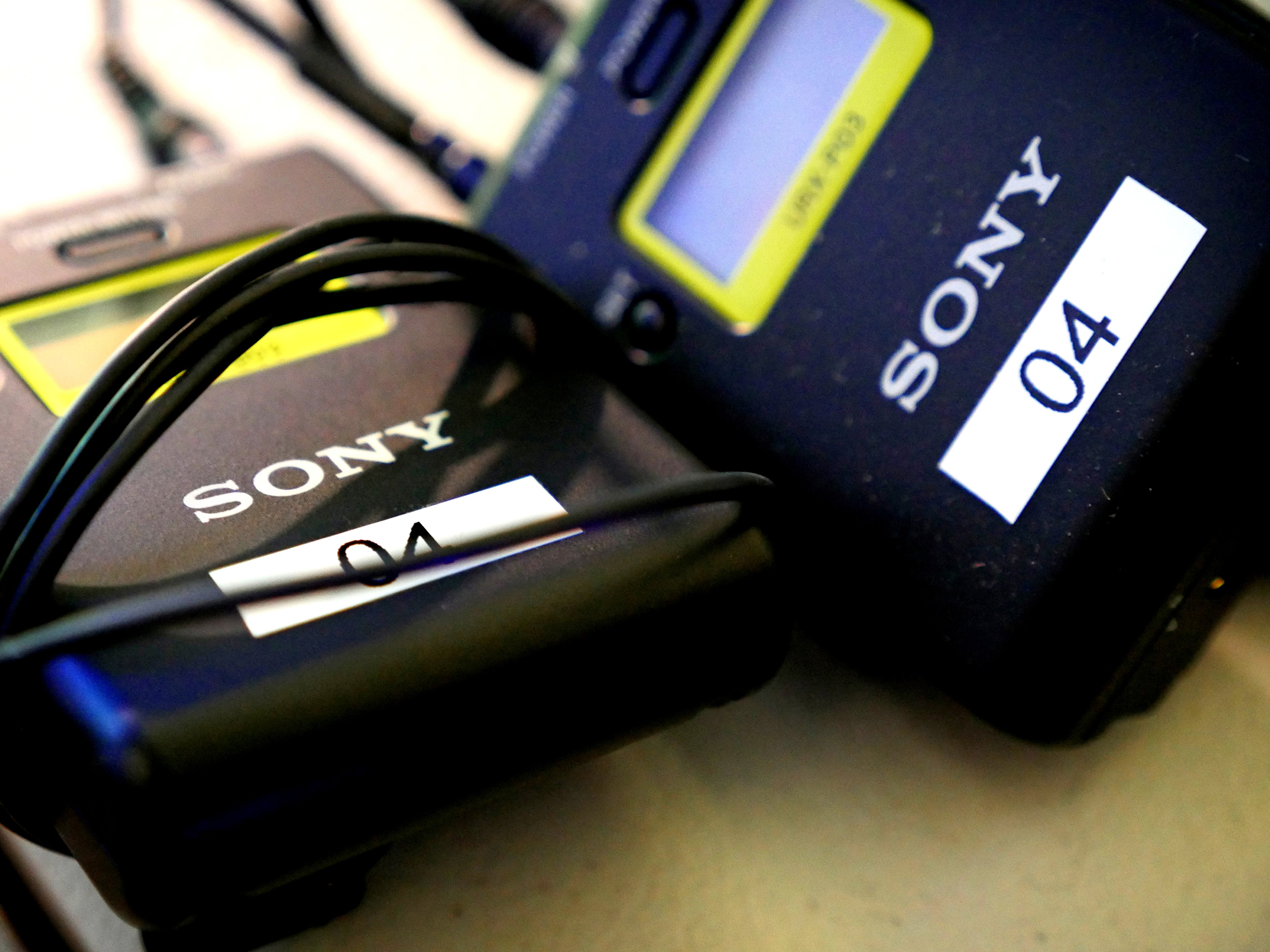 Microphones in our TV studio, London
