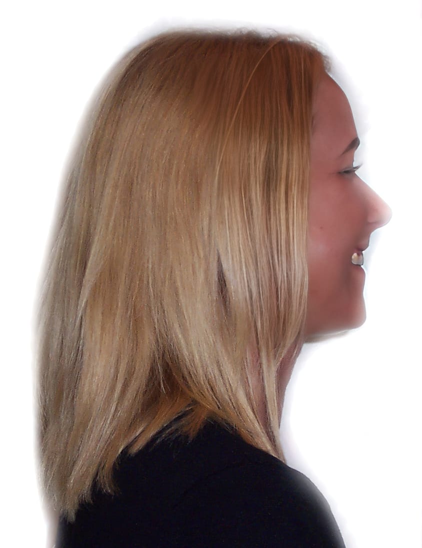 Before Picture - Shoulder Length to Long Strawberry Blonde